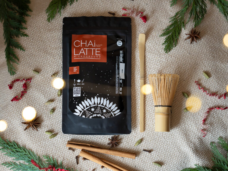 CHAi LATTE - Zen Ritual Set s bambusovou metličkou a lžičkou